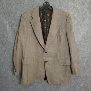 CHRISTIAN DIOR MONSIEUR Blazer Men's 44R Vintage Brown WOOL Made USA Sport Coat